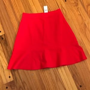 NWT Loft Ponte Seamed Flippy Skirt